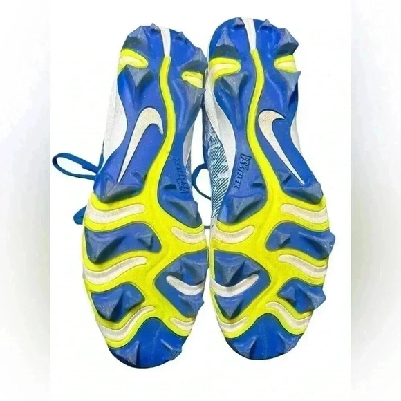 Nike Vapor Untouchable Shark 3 Cleats 12 Blue Gray White Fastflex - Picture 6 of 12